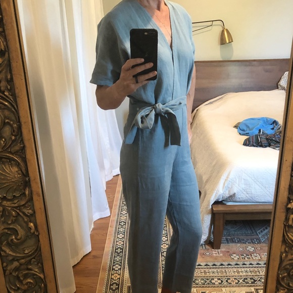 Linen jumpsuit. Brand new, made to order - Picture 2 of 16